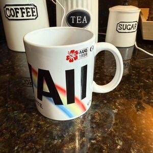 Hawaii Souvenir Mug with Rainbow Design 1959 50th State